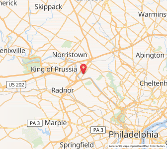 Map of Conshohocken, Pennsylvania