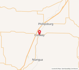Map of Conway, Missouri