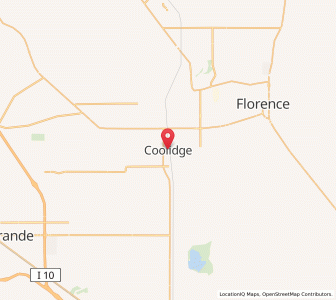Map of Coolidge, Arizona