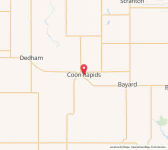 Map of Coon Rapids, Iowa