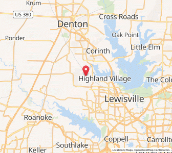 Map of Copper Canyon, Texas