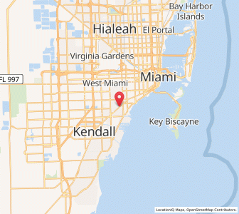 Map of Coral Gables, Florida
