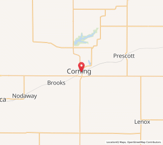 Map of Corning, Iowa