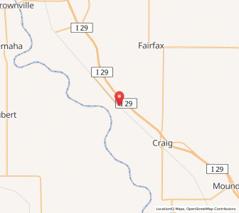 Map of Corning, Missouri