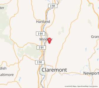 Map of Cornish, New Hampshire