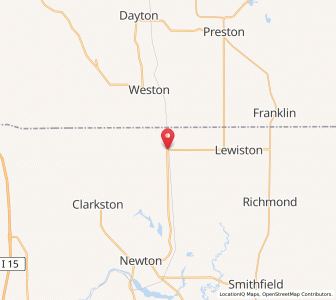 Map of Cornish, Utah