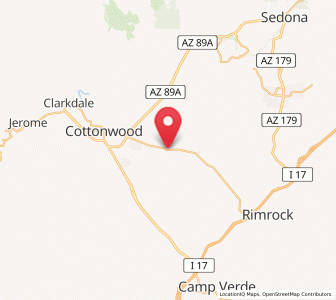 Map of Cornville, Arizona