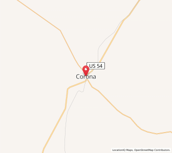Map of Corona, New Mexico