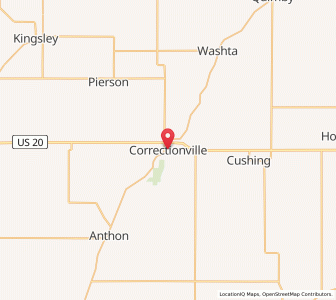 Map of Correctionville, Iowa