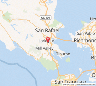 Map of Corte Madera, California