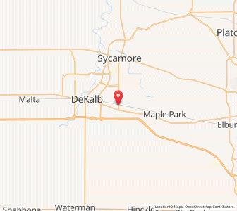 Map of Cortland, Illinois