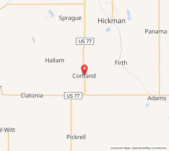 Map of Cortland, Nebraska