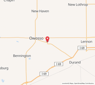 Map of Corunna, Michigan