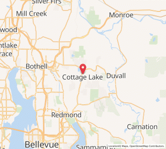Map of Cottage Lake, Washington