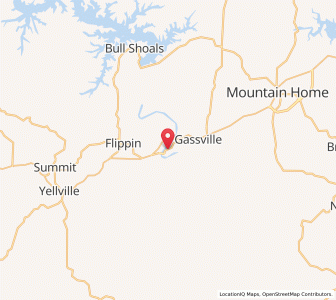 Map of Cotter, Arkansas
