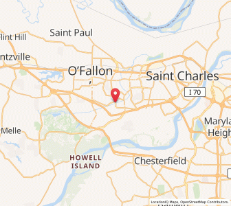 Map of Cottleville, Missouri