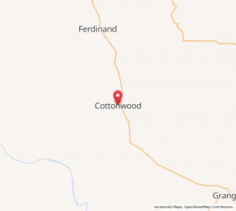 Map of Cottonwood, Idaho