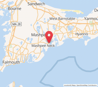 Map of Cotuit, Massachusetts