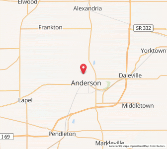 Map of Country Club Heights, Indiana