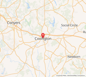Map of Covington, Georgia