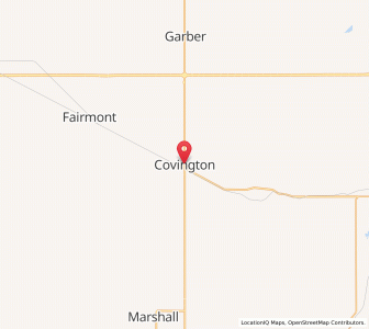 Map of Covington, Oklahoma