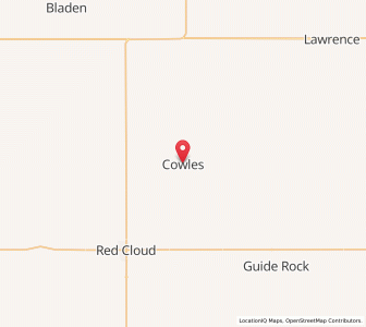 Map of Cowles, Nebraska