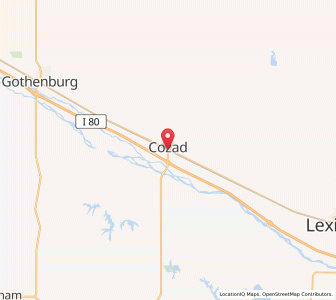 Map of Cozad, Nebraska