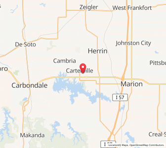 Map of Crainville, Illinois