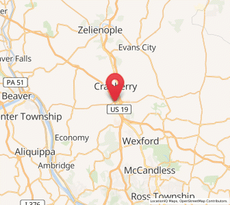 Map of Cranberry Township, Pennsylvania