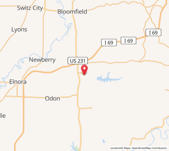 Map of Crane, Indiana