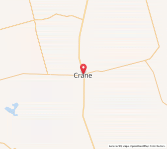 Map of Crane, Texas