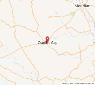 Map of Cranfills Gap, Texas