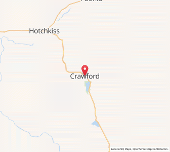 Map of Crawford, Colorado