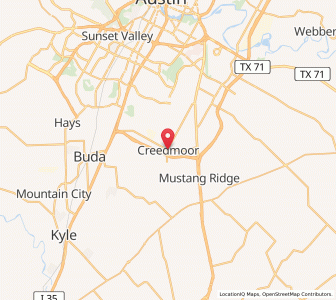 Map of Creedmoor, Texas