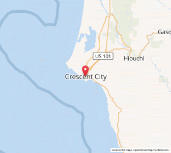 Map of Crescent City, California