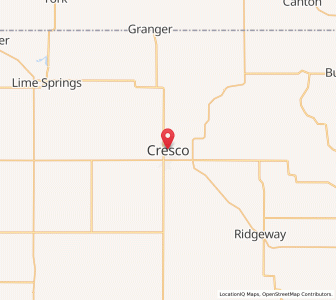 Map of Cresco, Iowa