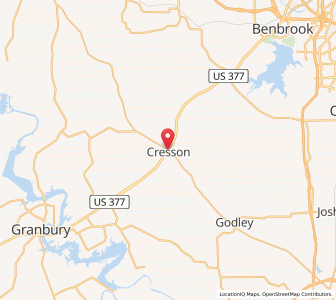 Map of Cresson, Texas