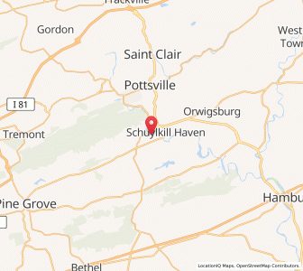 Map of Cressona, Pennsylvania