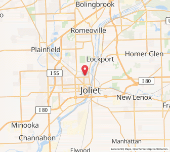 Map of Crest Hill, Illinois