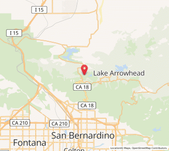 Map of Crestline, California