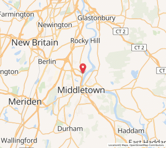 Map of Cromwell, Connecticut