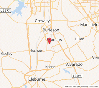 Map of Cross Timber, Texas