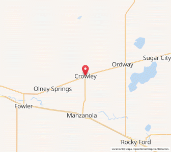 Map of Crowley, Colorado
