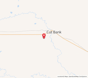 Map of Cut Bank International Airport - CTB, Montana