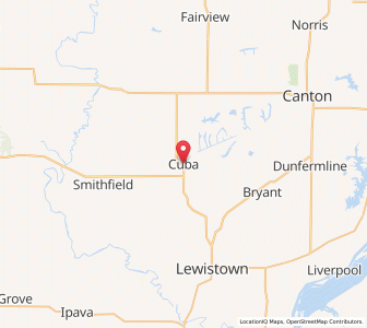Map of Cuba, Illinois