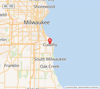 Map of Cudahy, Wisconsin