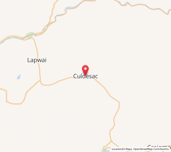 Map of Culdesac, Idaho