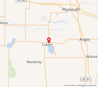 Map of Culver, Indiana