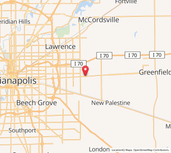 Map of Cumberland, Indiana