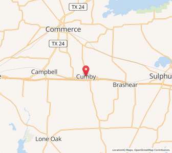 Map of Cumby, Texas